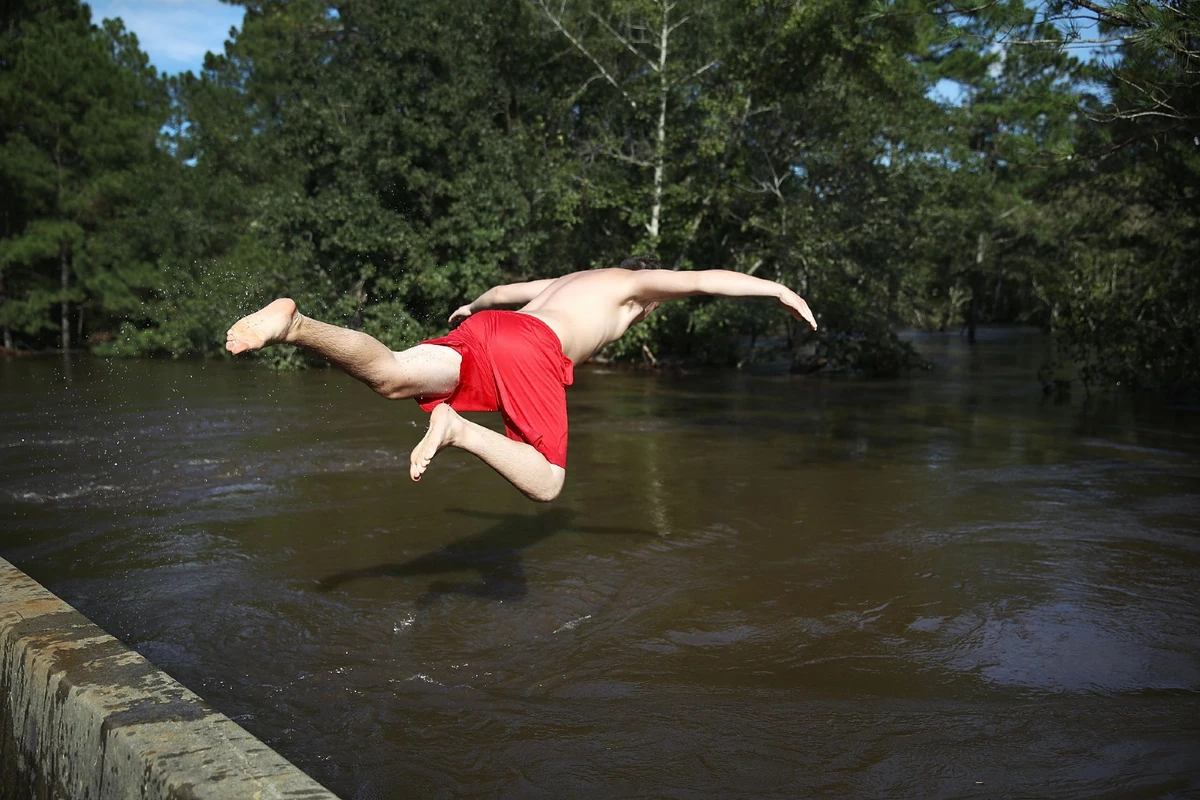 Anyone know the best place to jump in the river around town? This