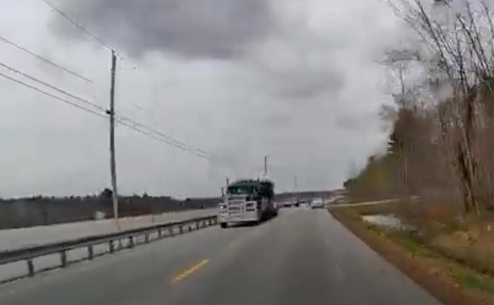 WATCH: Dash Cam Catches Near Head-On Collision on Maine Roadway