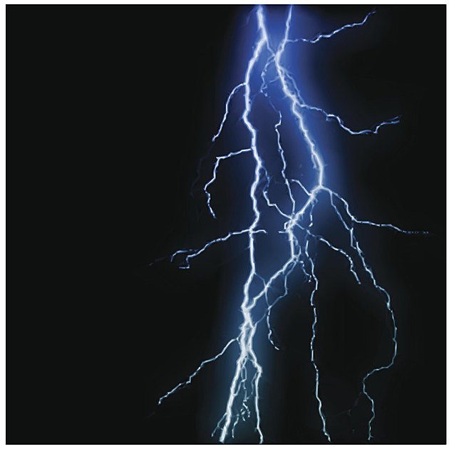 Abstract blue lightning flash background. Vector