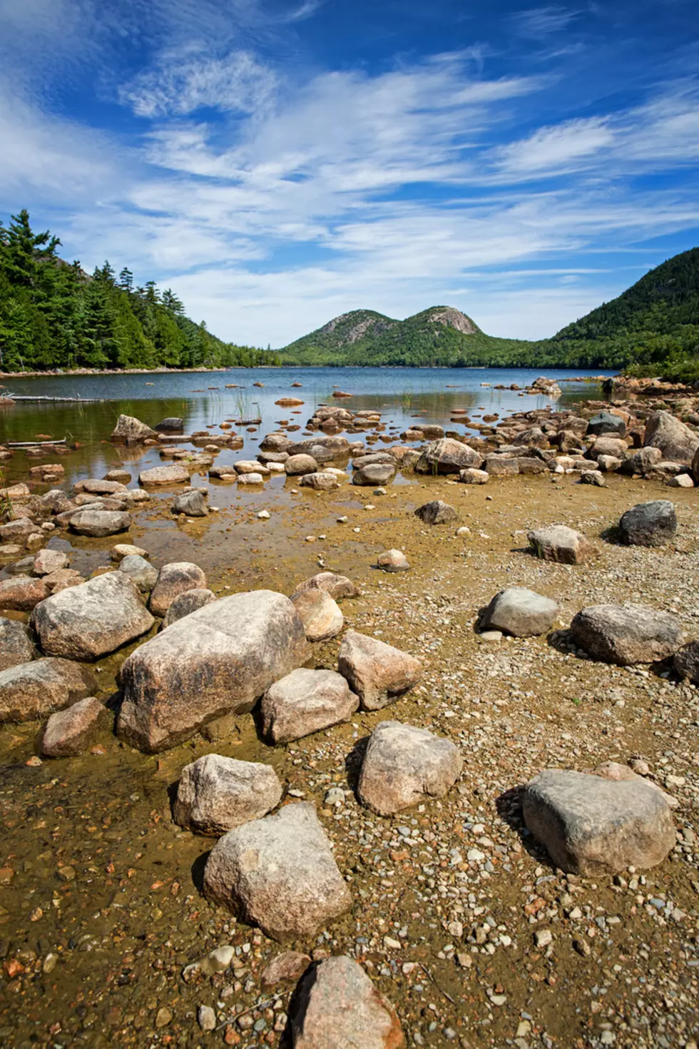Jordan Pond, Acadia National Park, Mount Desert Island, maine, USA