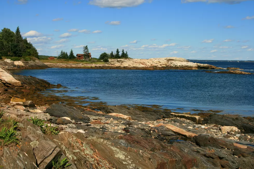 Wate scene at Reid State Park, Georgetown, Maine