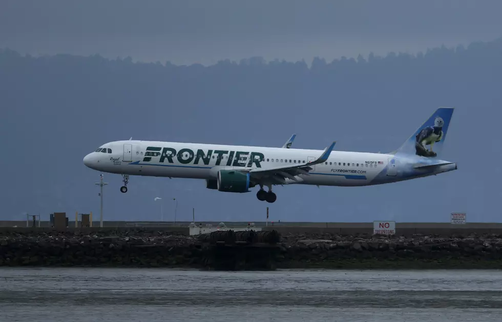 Frontier Airlines is Departing From the Portland, Maine, Jetport