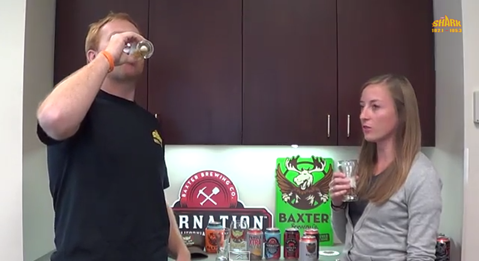 DK Samples Beer with Baxter