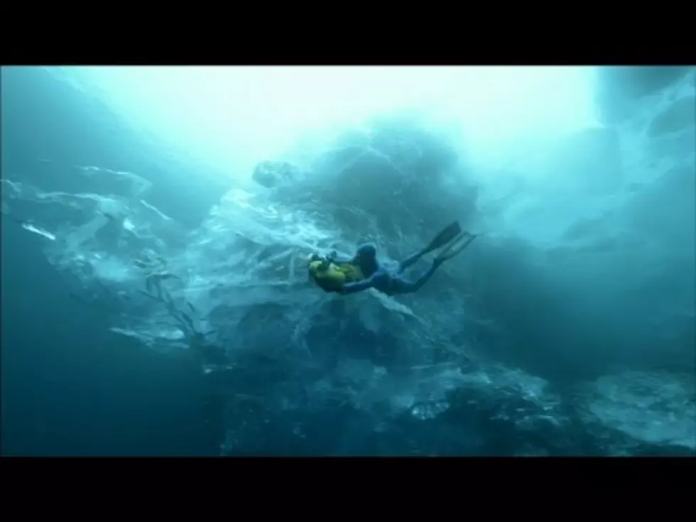 Unbelievable Footage Of Guys Free Diving Under Icebergs [VIDEO]
