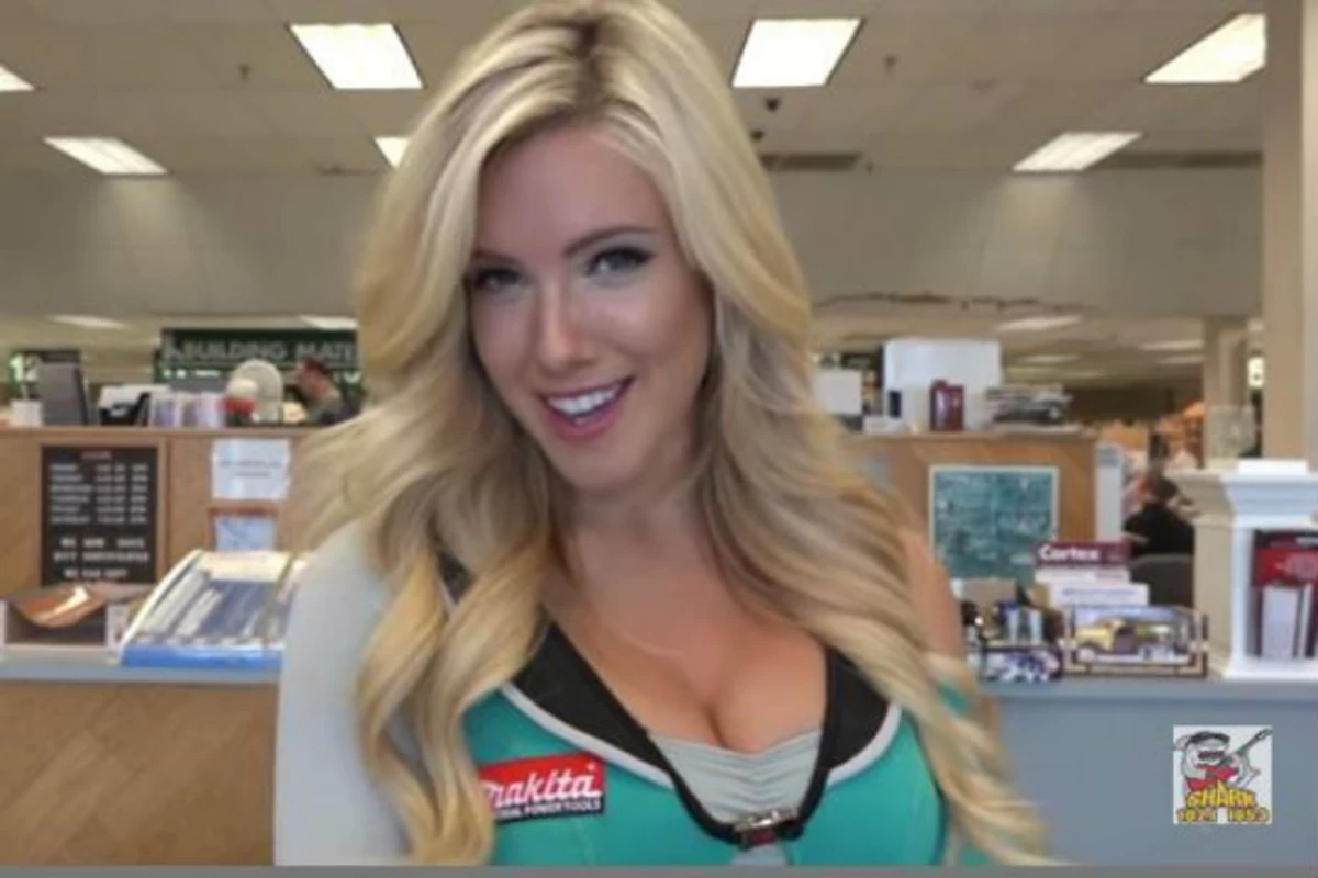 Shark Controversy Over Miss Makita's Visit to Brock's Building Supply  [VIDEO]