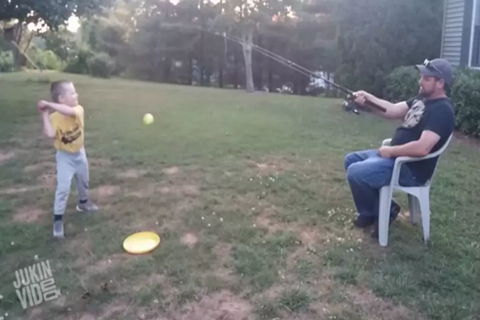 Brilliant Way To Play Ball With Your Kid: Redneck Batting Practice [VIDEO]