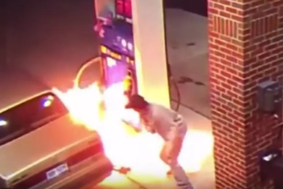 Man Tries to Kill Spider, Starts Gas Station Inferno [VIDEO]
