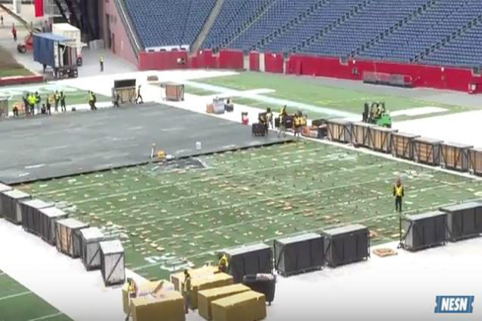 Gillette Stadium Transforms Into An Ice Rink For The Winter Classic [VIDEO]