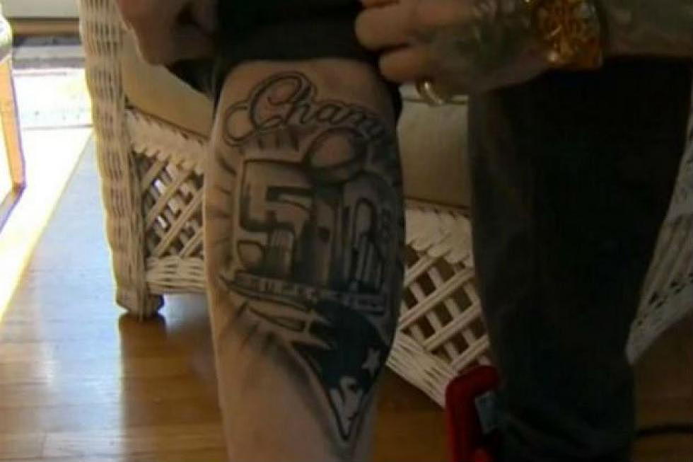 Pats Fan Jumps The Gun With Super Bowl Tattoo