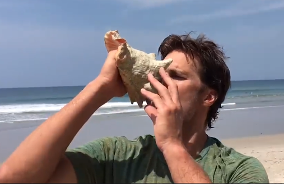 Tom Brady Uses a Seashell to Assemble Receivers Like Ron Burgundy