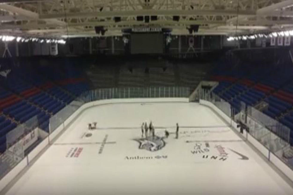See The Whittemore Center Ice Decorated In This Time Lapse Video
