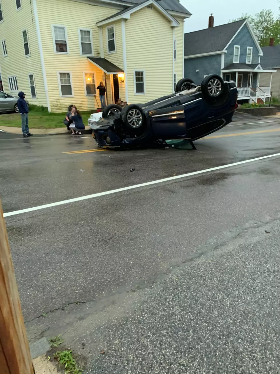 Car in South Berwick Flips Due To Texting Driver