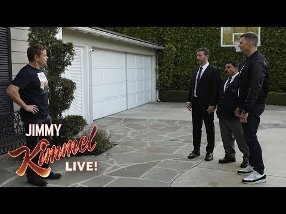 Did You See Tom Brady  and Matt Damon on Jimmy Kimmel Last Night?