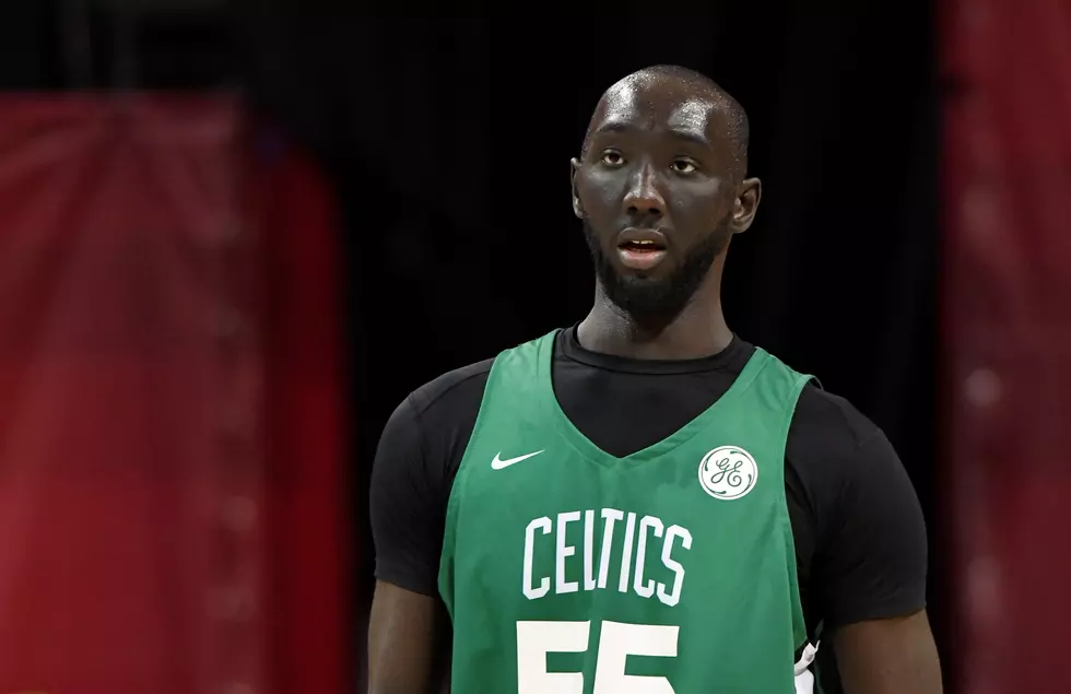 Watch Boston Celtics 7&#8242; 5&#8243; Tacko Fall Learn To Swim