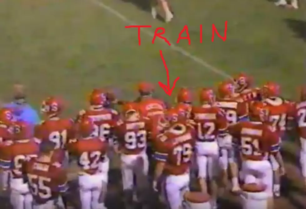 Rare View of A-Train as Football Player Circa 1990