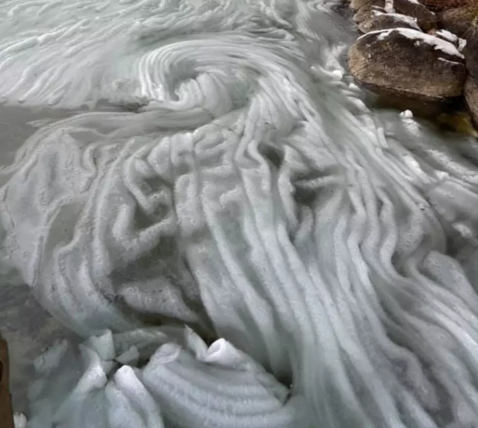 Strange NH Ice Formation at Lake Winnipesaukee Looks Like Soft Serve Ice Cream