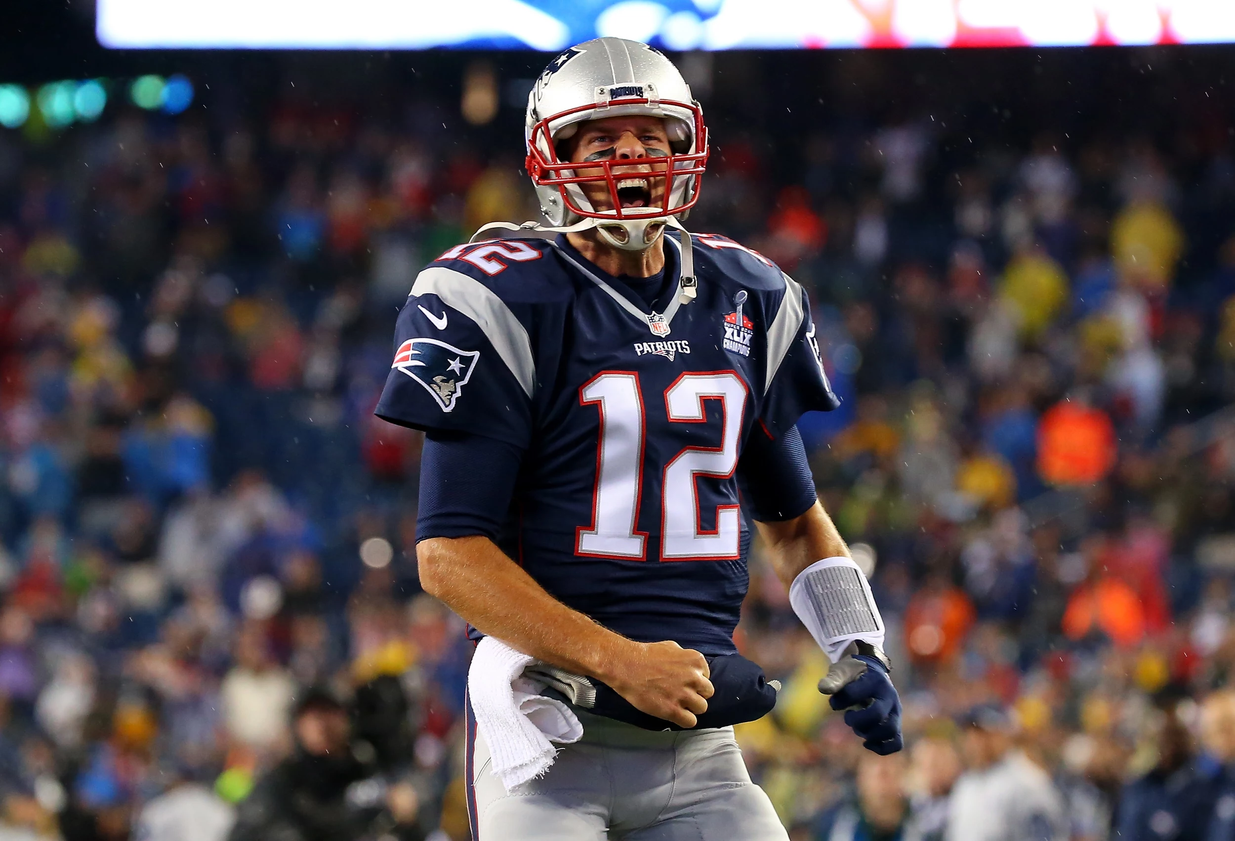 New England Patriots Quarterback Tom Brady with his daughter Vivian Lake  won his 6th Super Bowl at Super Bowl LIII at Mercedes-Benz Stadium on  February 3, 2019 in Atlanta, GA, USA. Photo