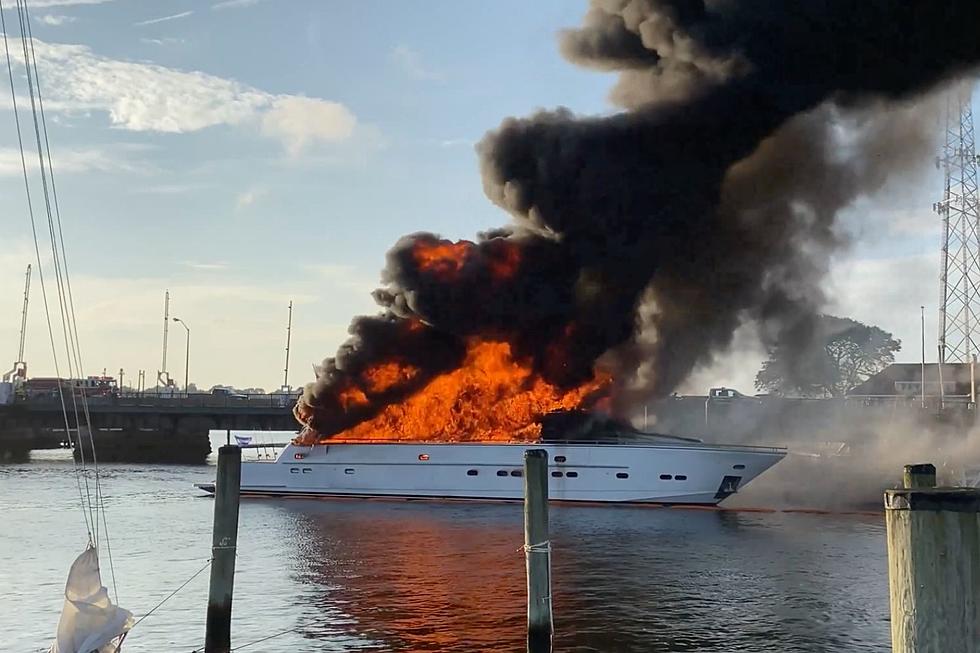 Watch This Massive Fire Destroy A Yacht Docked In New Bedford, Massachusetts