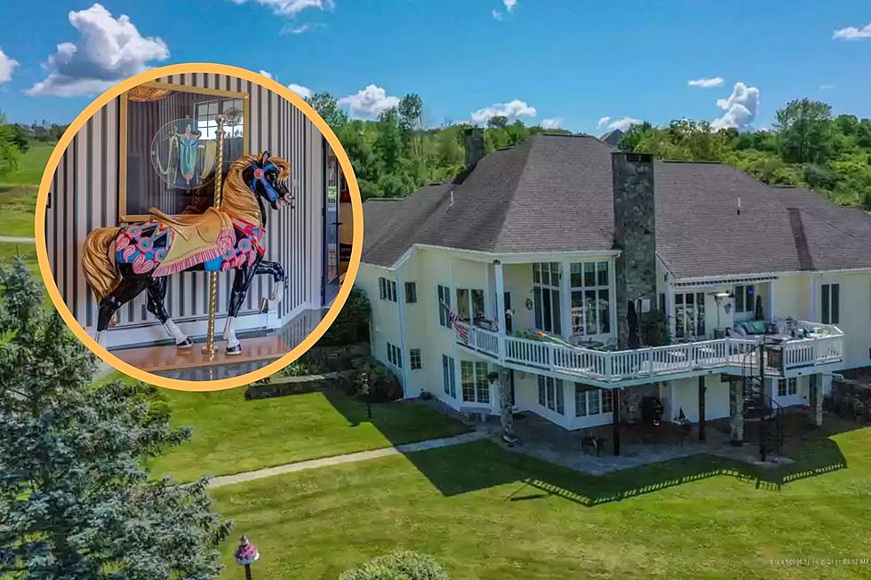 A Carousel Horse Will Greet You Inside This Amazing Estate in Turner, Maine, for Sale