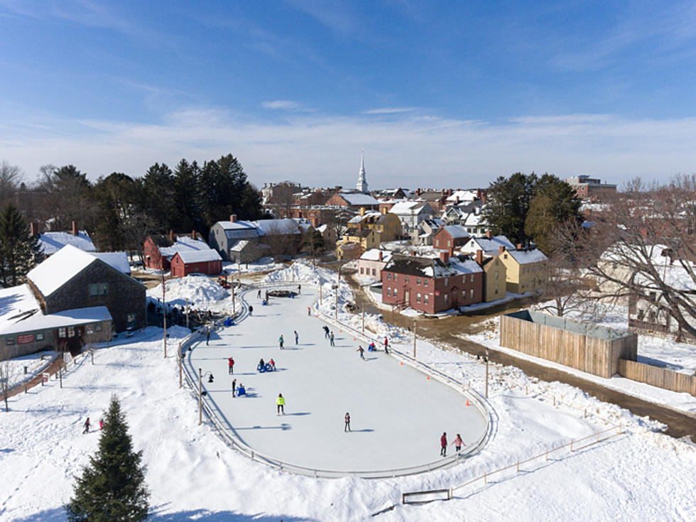 Ice Skating at Puddle Dock Pond in Portsmouth, New Hampshire Is Winter Family Fun