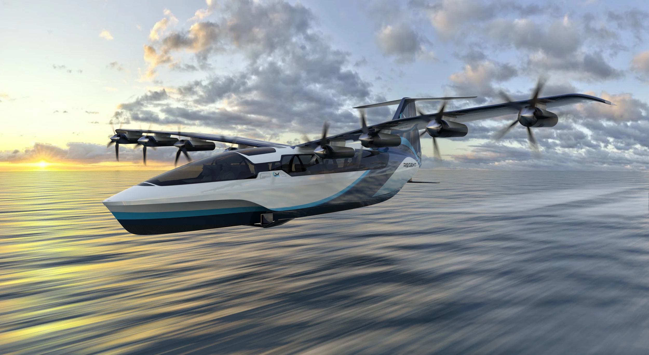 Invented in Boston Part Ferry, Part Plane Glides Above Water photo