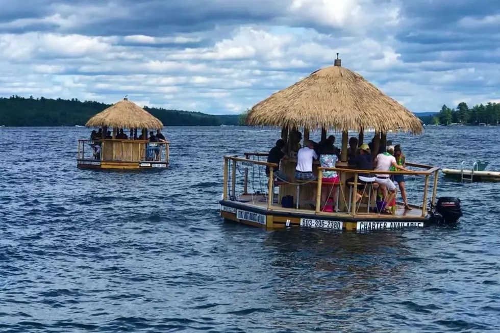 Tiki Hut Bar Boats on Lake Winnipesaukee in New Hampshire Feel Like a Summer Must to Me