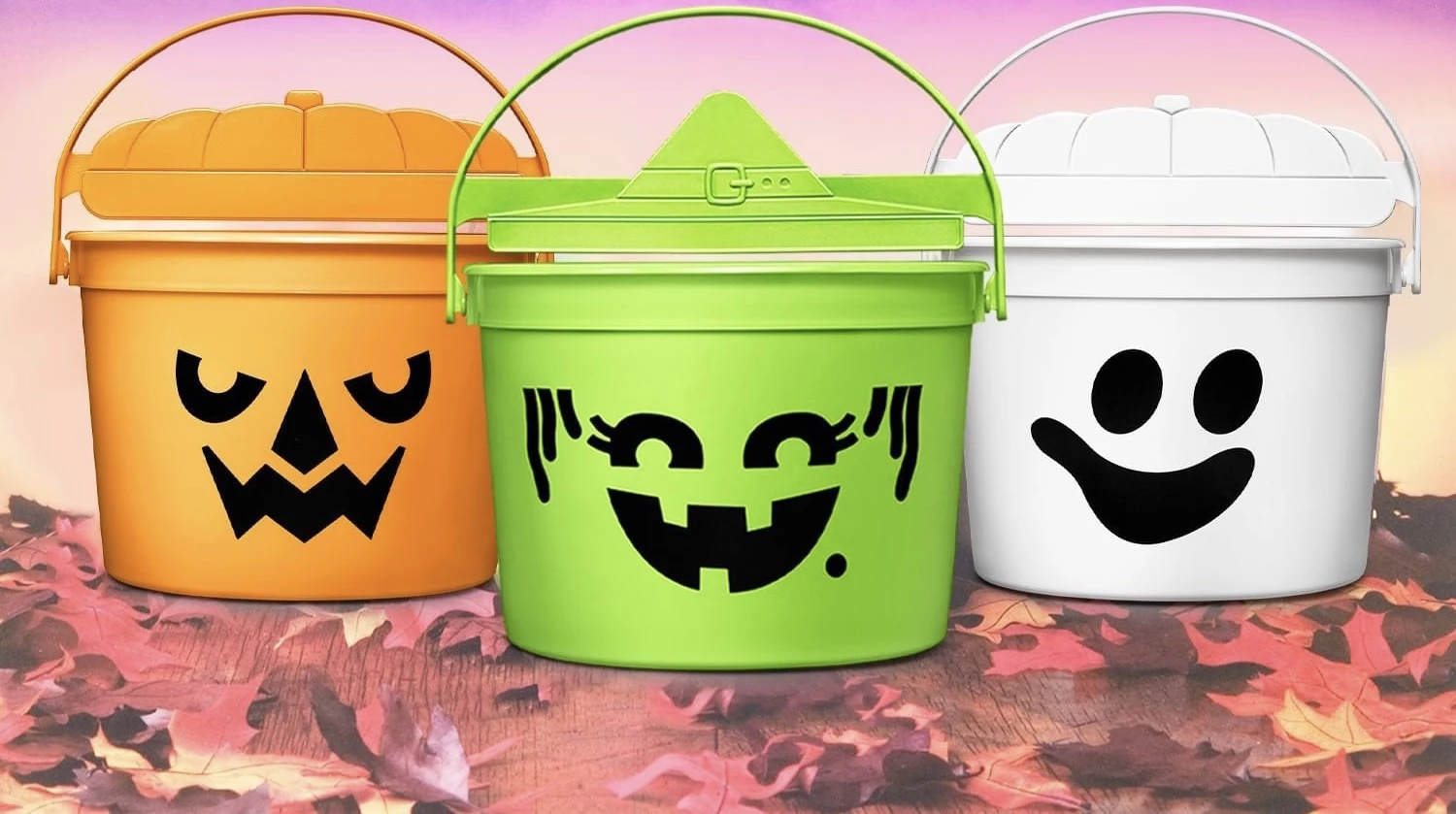 Halloween Bucket T-shirt Happy Boo Meal Trick or Treat Pail 