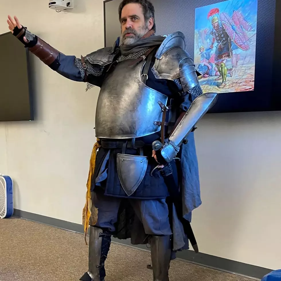 Why This Maine Professor Wore Full Battle Armor to Teach His Class