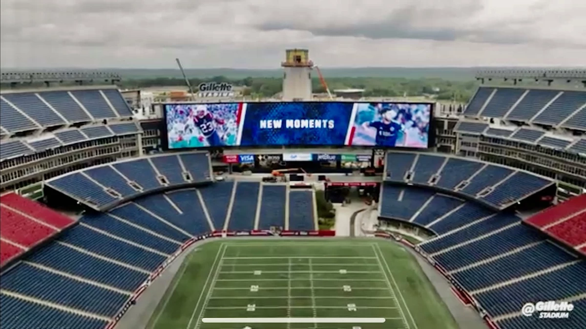 Check Out Patriots Giant Video Wall & Other Additions at Gillette