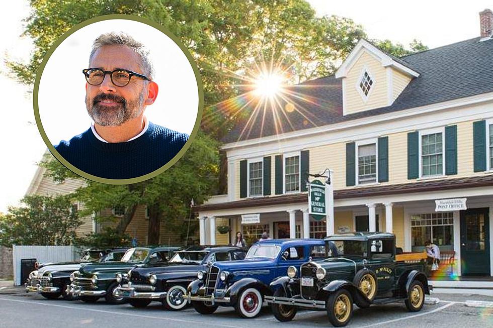 Massachusetts&#8217; Steve Carell Works the Register and Stocks Shelves at a General Store Near Cape Cod