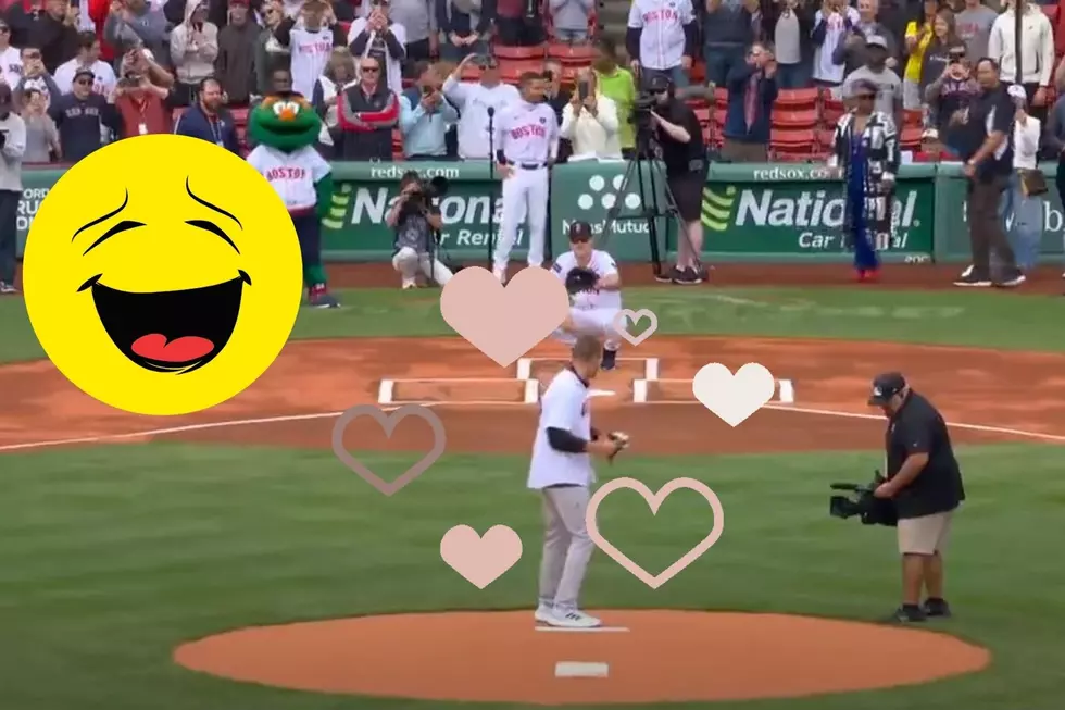 Video: Rob Gronkowski Spikes the Ball at Boston Red Sox Patriot’s Day Game