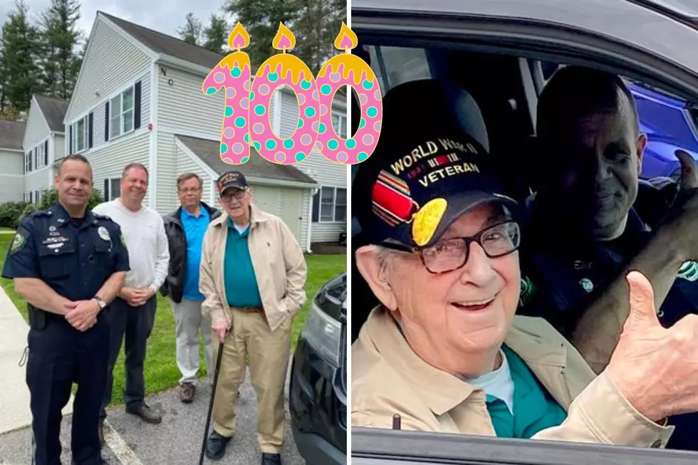 WWII Veteran Surprised With Special New Hampshire Police Escort to His 100th Birthday Party