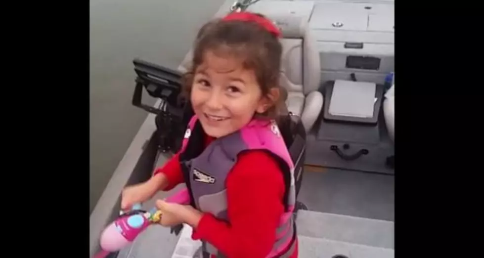 Young Girl Reels In Big Bass With Toy Pole [VIDEO]