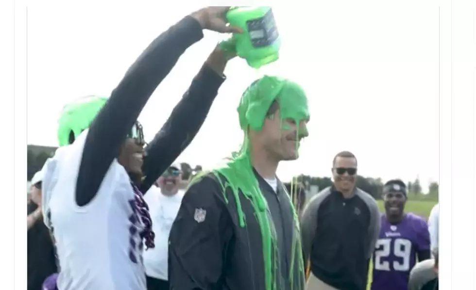 NFL Slime Time: Watch Vikings Coach Get Covered In Green Slime