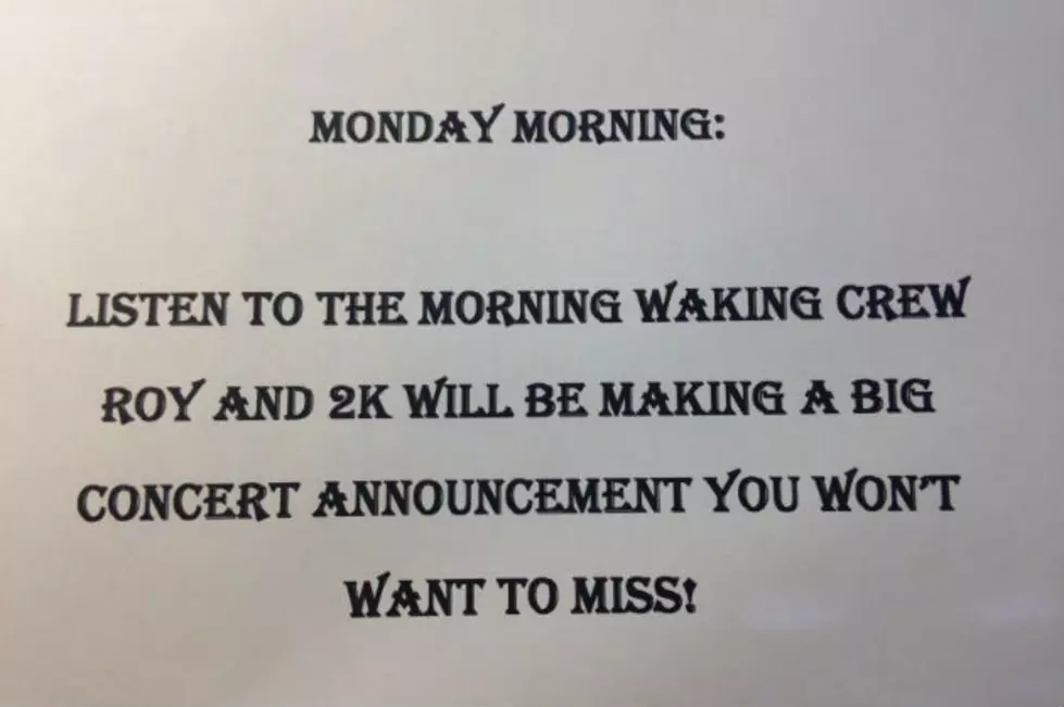 Big Concert Announcement with The Morning Waking Crew