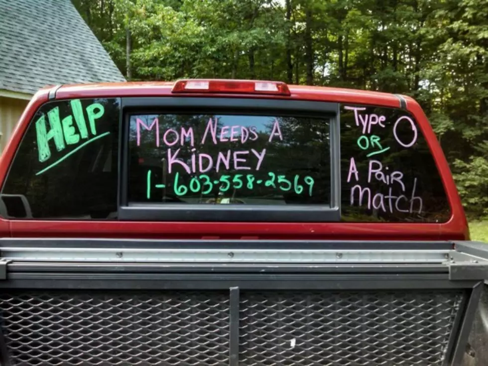 New Hampshire Mother Using Car Window to Find Kidney Donor