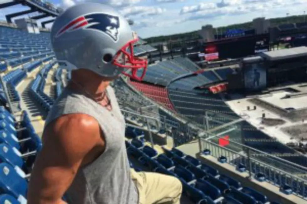 Kenny Chesney Films Commercial at Gillette Stadium!