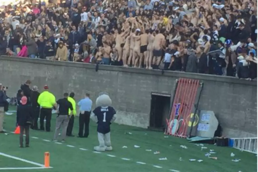 Yale Students Strip Down To Their Birthday Suits At Saturday’s Game At Harvard Stadium