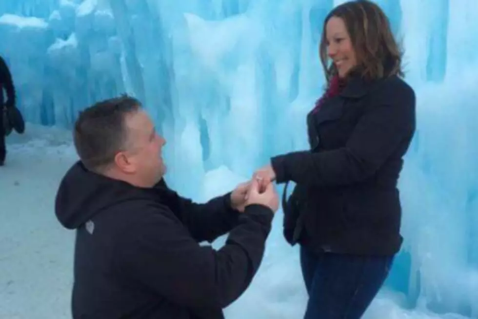 How Romantic! These Love Birds Got Engaged At Ice Castles In Lincoln NH