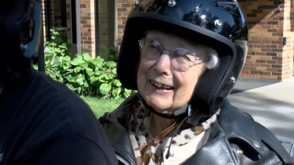 Motorcycle Riding Granny Makes Dream Come True