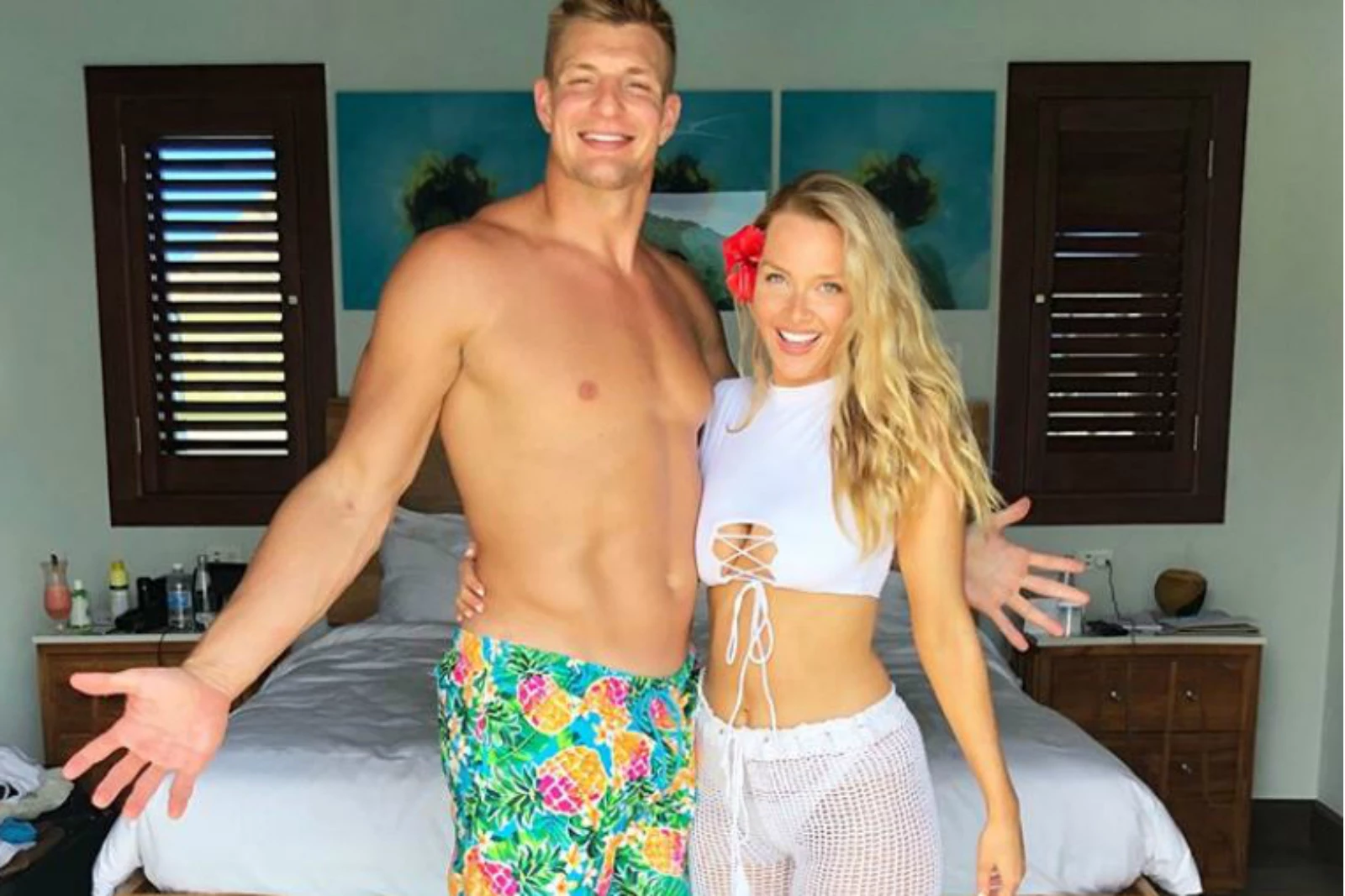 Gronk And His Lady Friend Went on a Jamaican Getaway