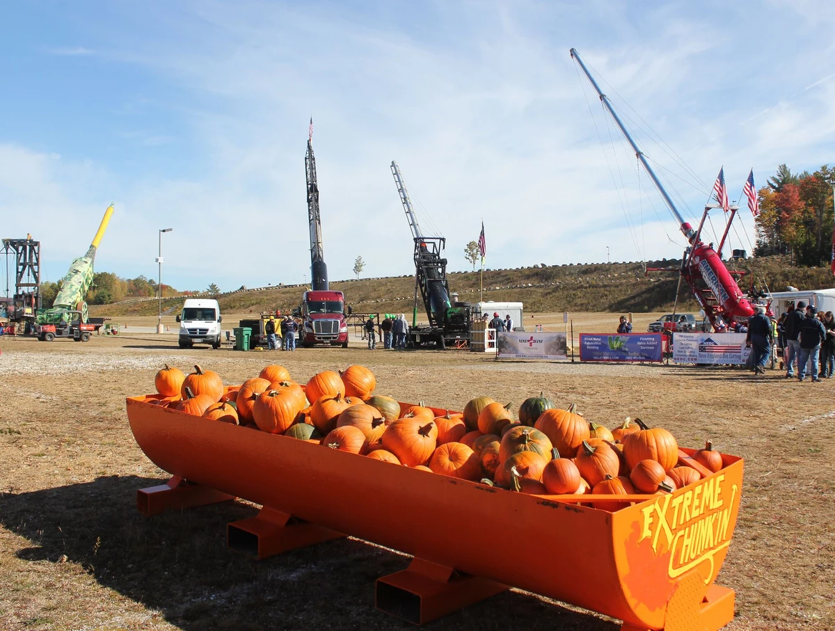 Pumpkins Launched Into The Sky At NHMS Extreme Chunkin' Fest