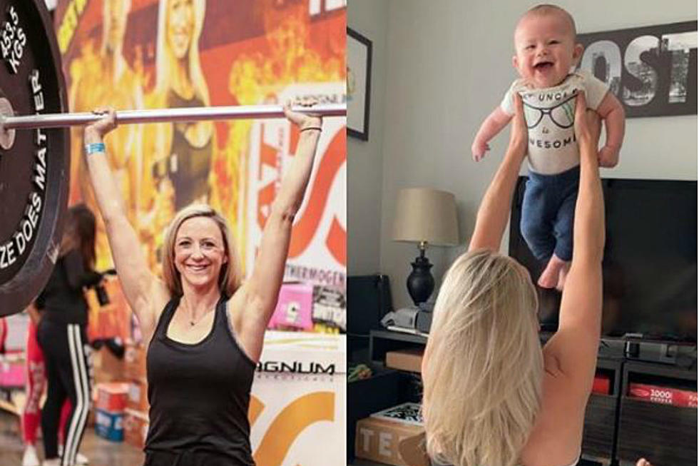 This Massachusetts Mama Is Working On Her Fitness While Entertaining Her Baby