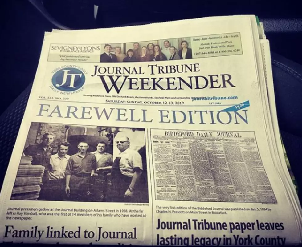 Open Letter: End of an Era With Journal Tribune's Goodbye