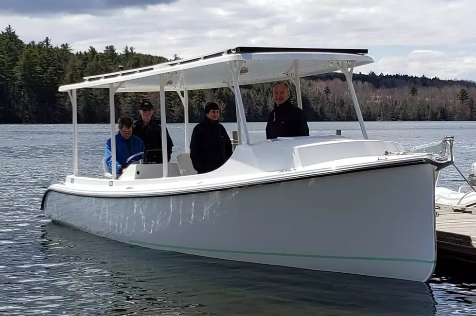 First-Ever 100% Solar-Powered Boat Just Launched In Maine