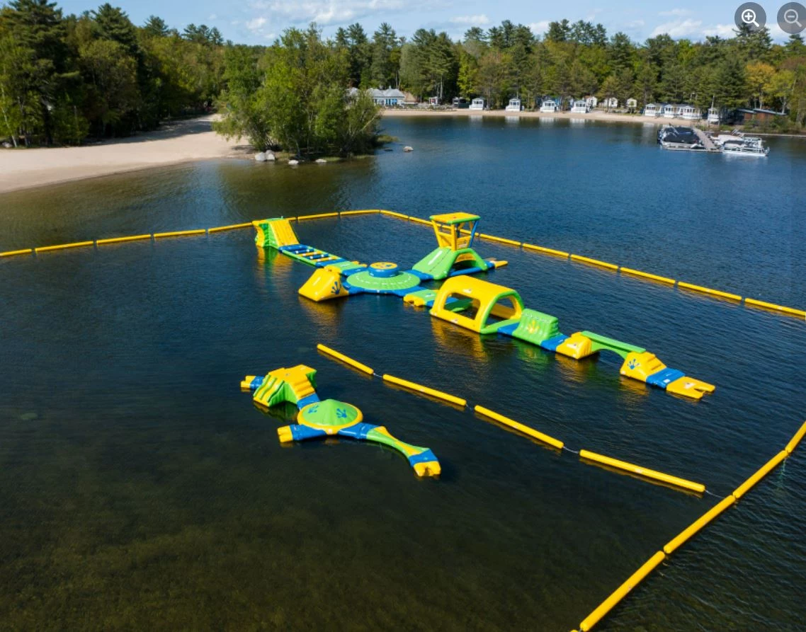 Inflatable Obstacle Course Worth a Trip to Sebago Lake in Maine