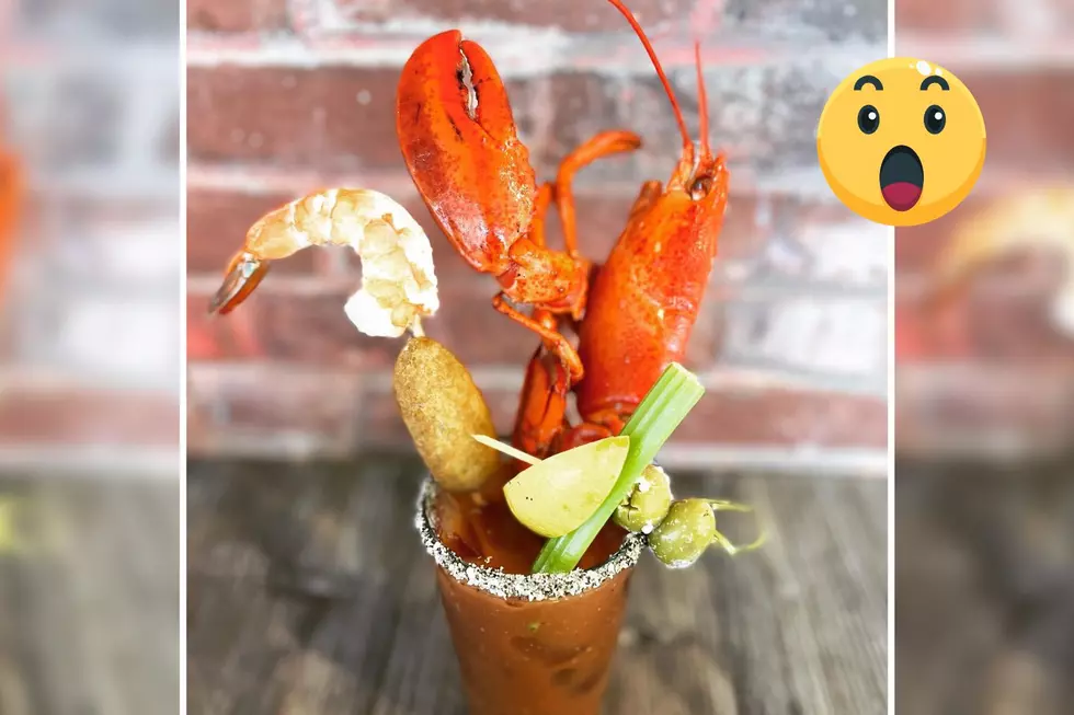 Bloody Mary in Newburyport, MA, is Garnished With a Full Lobster