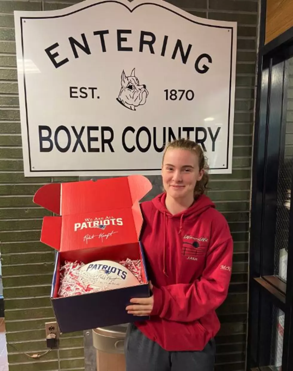 New England Patriots and Robert Kraft Send Gift to First Female Touchdown Scorer in Brockton History