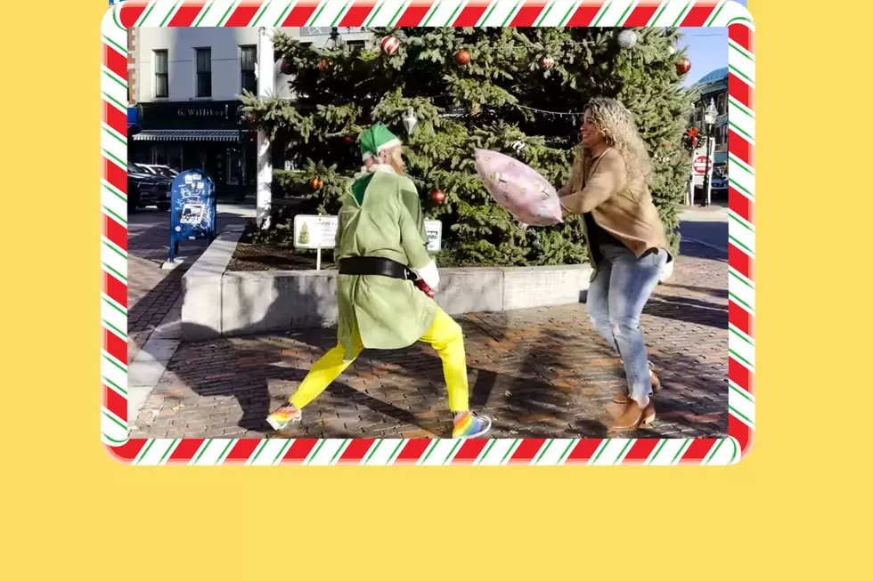 WATCH: Buddy the Elf Pillow Fights in Portsmouth, New Hampshire, is Pure Holiday Joy