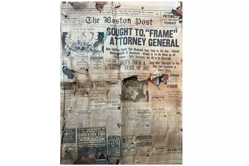 Original Front Page of a 102-Year-Old Boston Post Newspaper